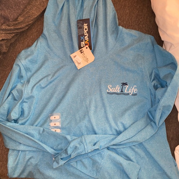 salt life teal hoodie - Picture 1 of 5